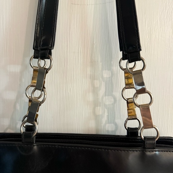 Capezio 
Black Faux Leather Handbag- Vintage Y2K - Picture 3 of 12